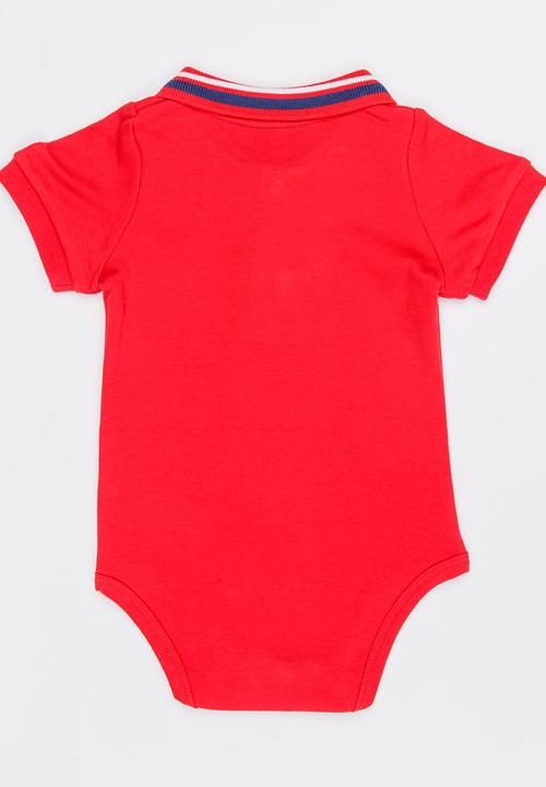 Pop Candy - Polo Bodysuit Red