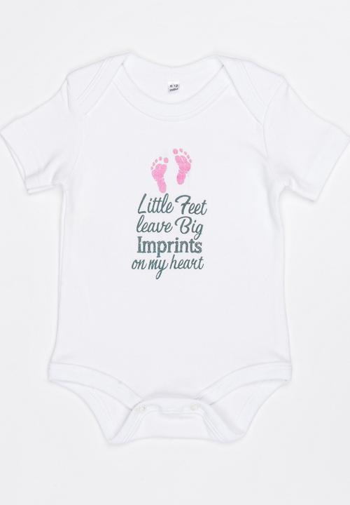Funky Shop - Slogan Baby Grow White