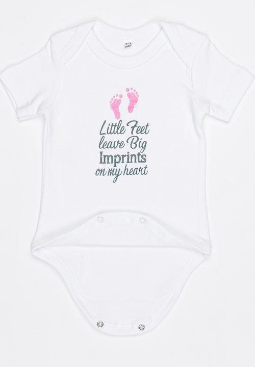 Funky Shop - Slogan Baby Grow White