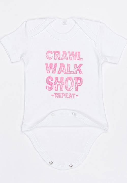 Funky Shop - Slogan Baby Grow White