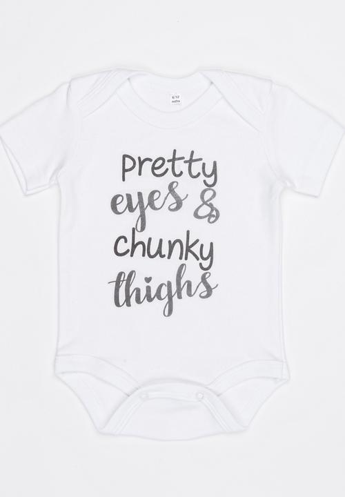 Funky Shop - Slogan Baby Grow White