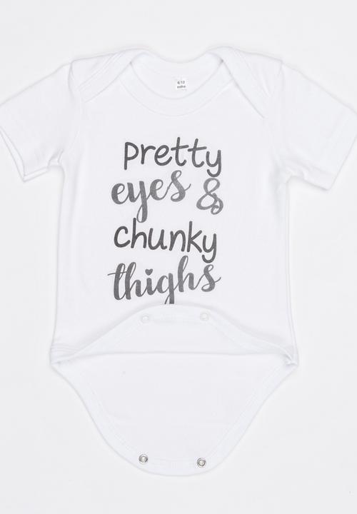 Funky Shop - Slogan Baby Grow White