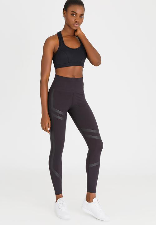 reebok linear high rise legging