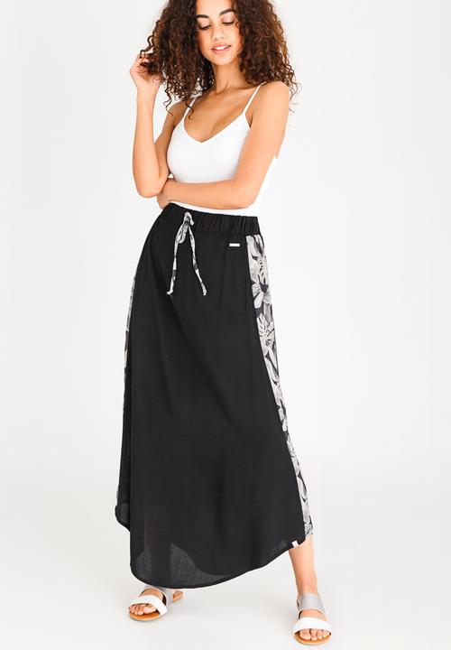 Rip Curl - Hawaii Tropics Maxi Skirt Black