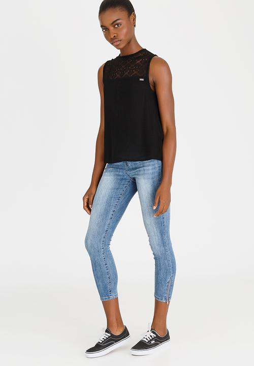 Roxy - Sea Is Mine Sleeveless Top Black