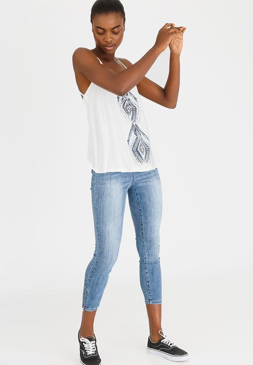 Roxy - Fly with Me Strappy Tee Cream