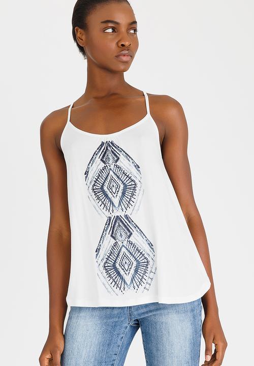 Roxy - Fly with Me Strappy Tee Cream