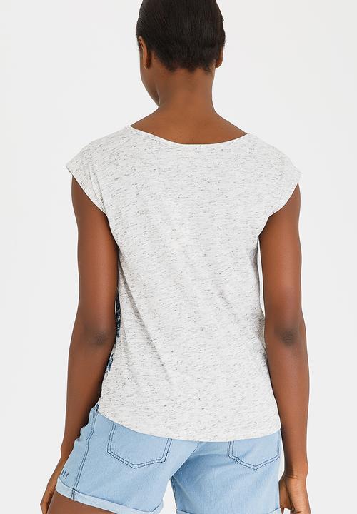 Roxy - Croco Island Tee Off White