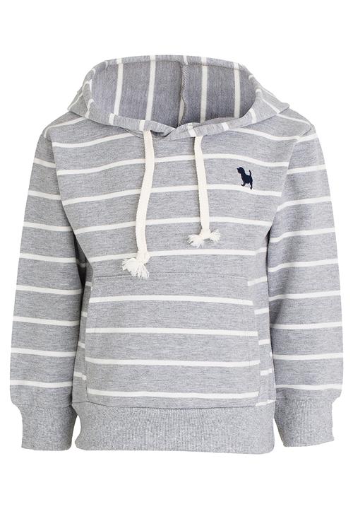 Pop Candy - Striped Hoodie Grey