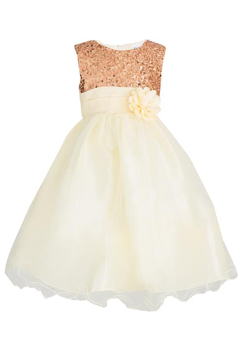 Pop Candy - Sequin Tulle Dress Yellow