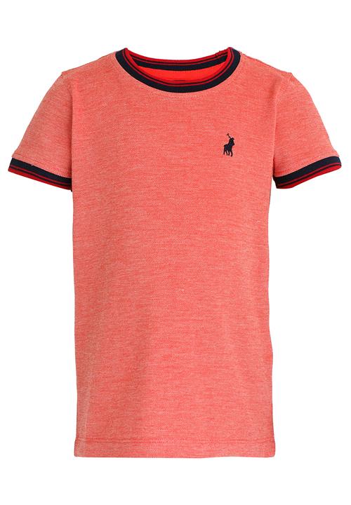 POLO - Pique SS Crew Neck Orange