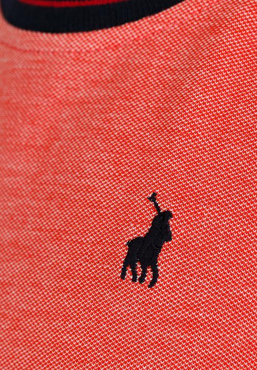 POLO - Pique SS Crew Neck Orange