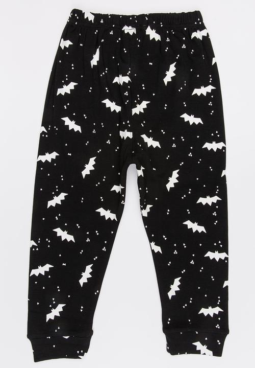 Pop Candy - Printed Joggers Black