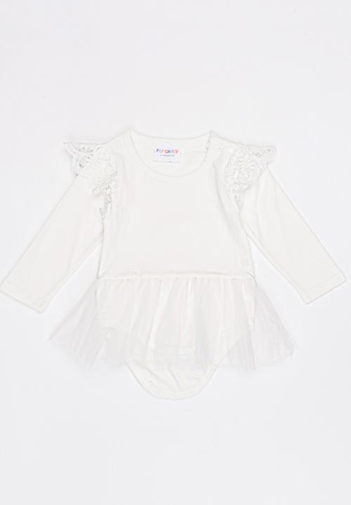 Pop Candy - Frilled Romper Cream