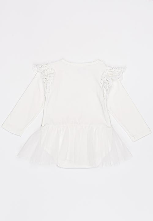 Pop Candy - Frilled Romper Cream