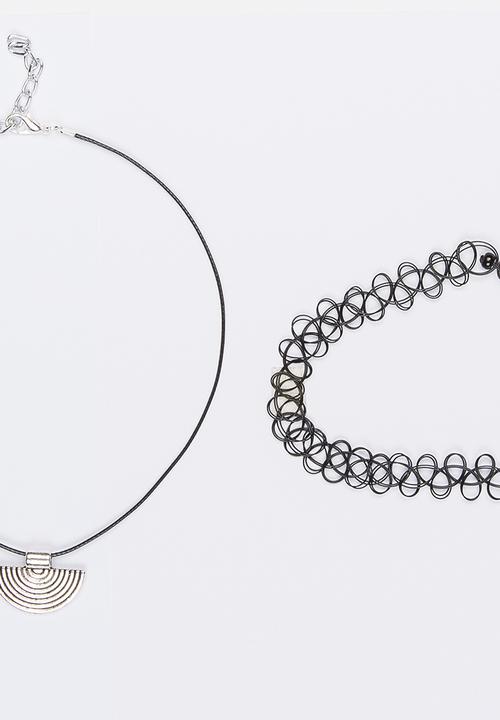Jewels and Lace - Chocker Twinpack Black