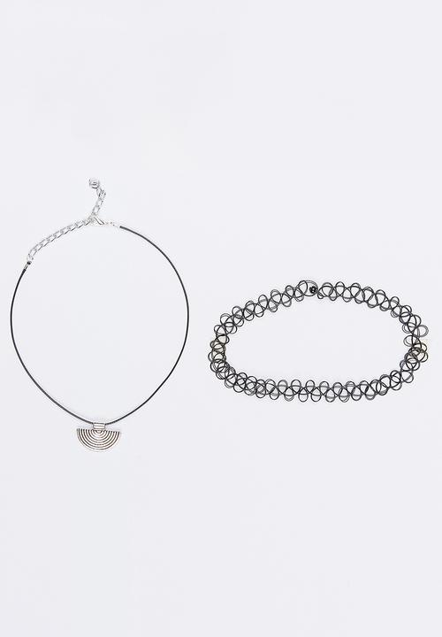 Jewels and Lace - Chocker Twinpack Black