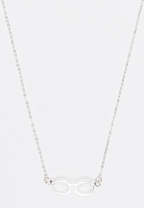 Jewels and Lace - Sunglasses Necklace Silver