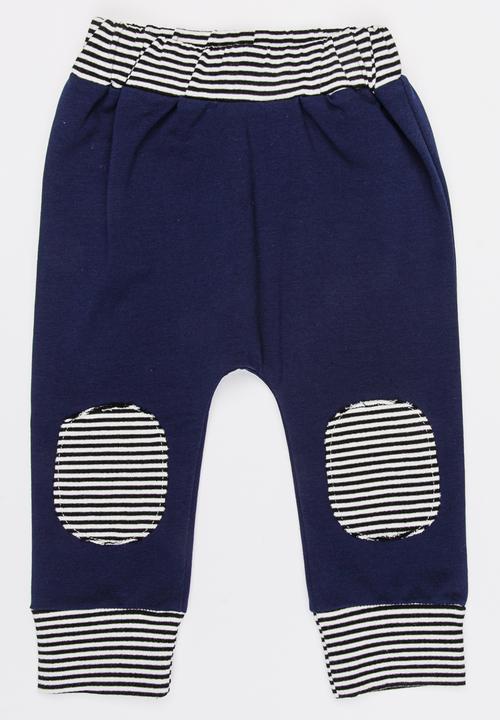 Pop Candy - Joggers with Patch Detail Navy