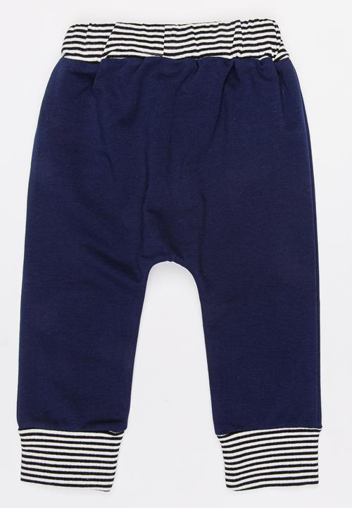 Pop Candy - Joggers with Patch Detail Navy