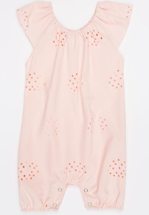 Pop Candy - Anglaise Romper Peach