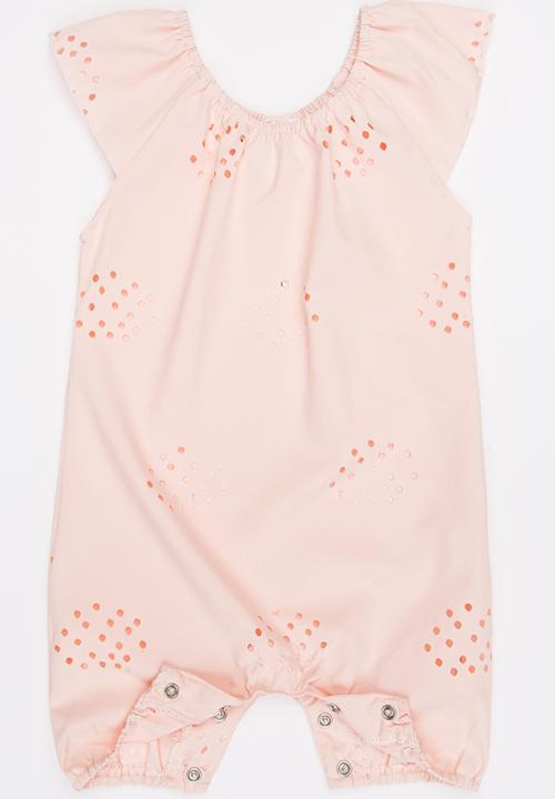 Pop Candy - Anglaise Romper Peach