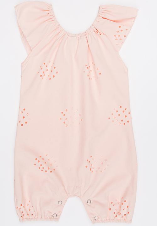 Pop Candy - Anglaise Romper Peach