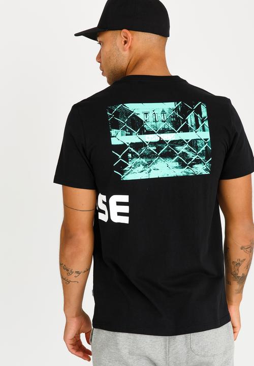 Converse - Wrap Print  Crew Neck Tee Black