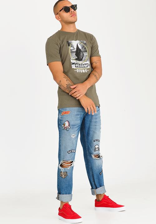 Volcom - Black Sand Tee Khaki Green