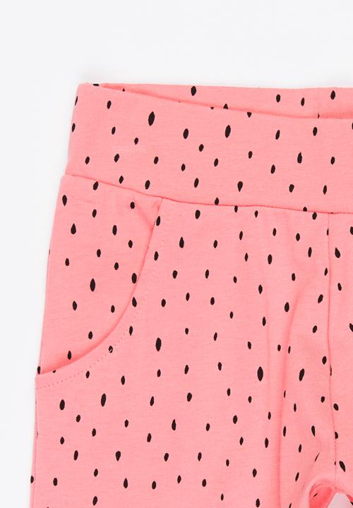 Name It - Printed Shorts Mid Pink
