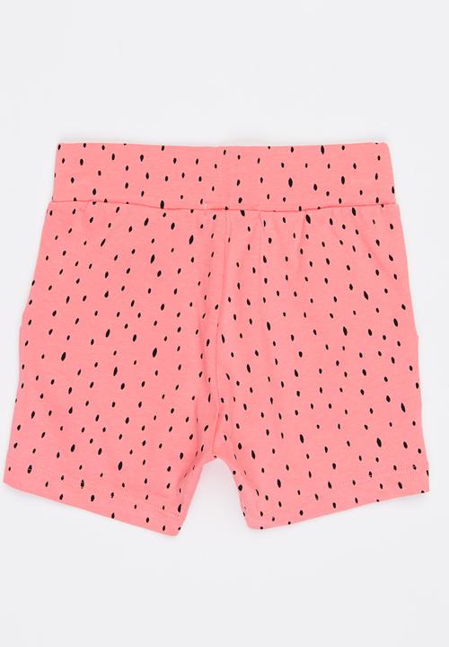 Name It - Printed Shorts Mid Pink