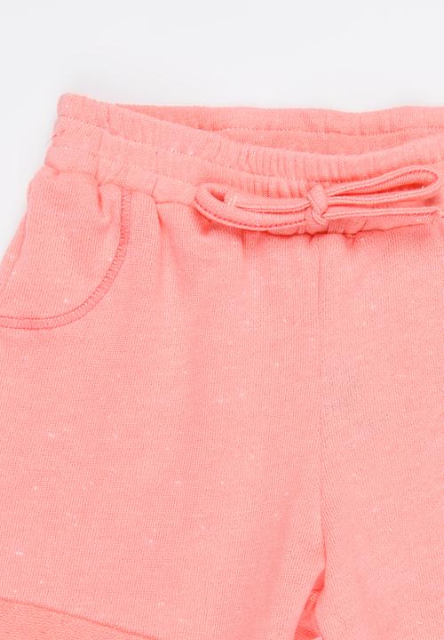 Rebel Republic - Fleece Shorts Pale Pink
