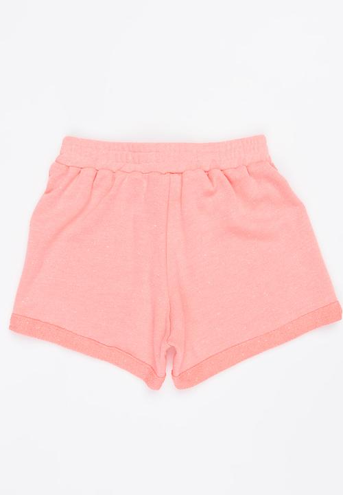 Rebel Republic - Fleece Shorts Pale Pink
