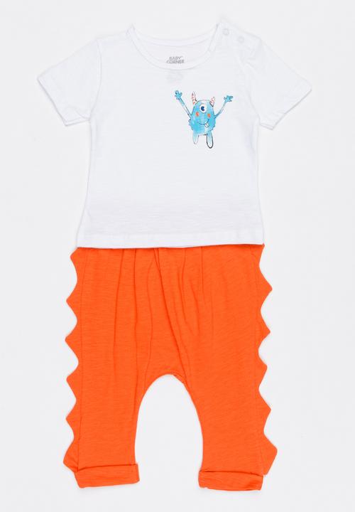 Baby Corner - 2 Piece T-shirt Short Set Multi-colour