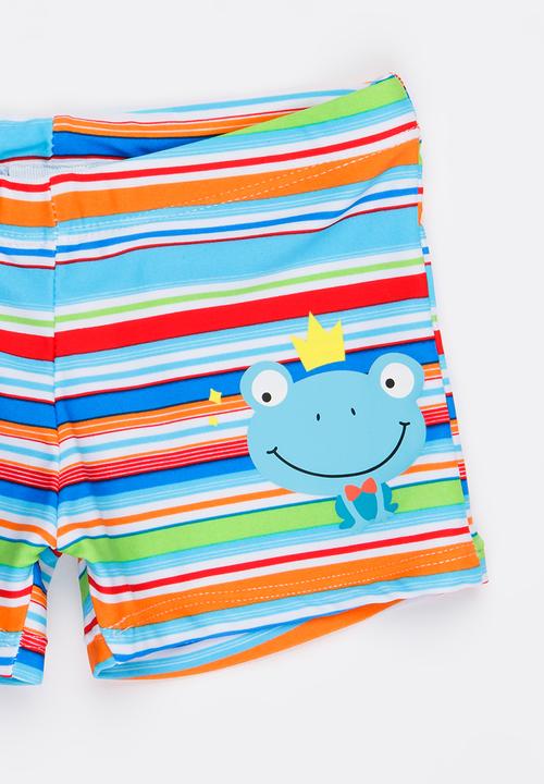 Pop Candy - Striped Swim Shorts Multi-colour