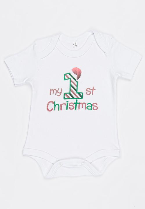 Funky Shop - Slogan Baby Grow White