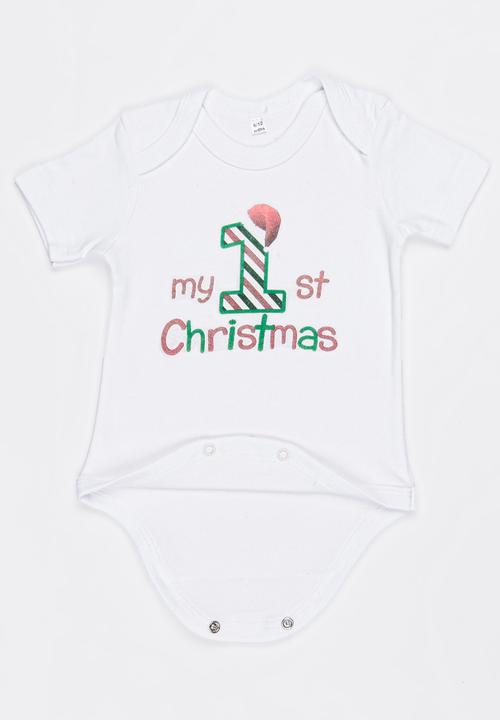 Funky Shop - Slogan Baby Grow White