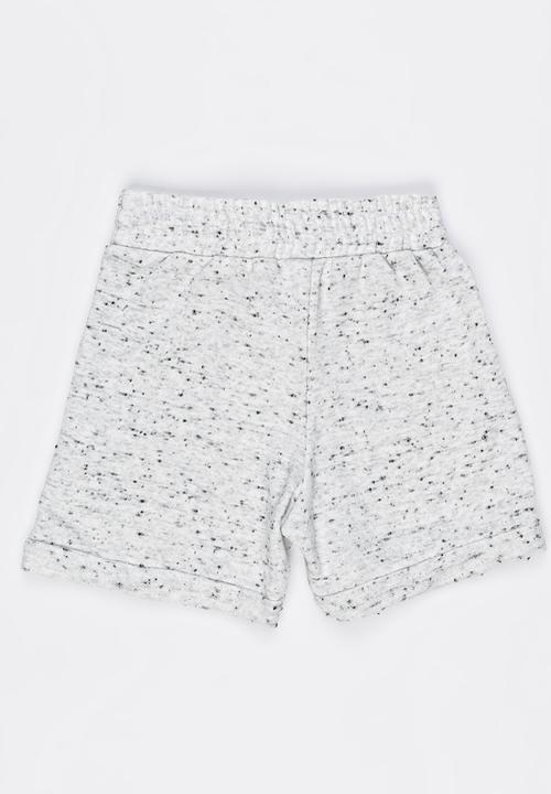 See-Saw - Knit Pull On Shorts Grey Melange