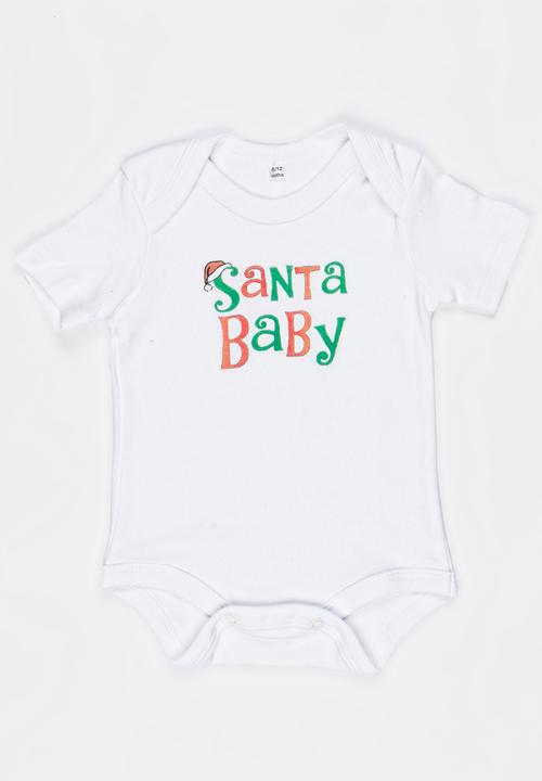 Funky Shop - Slogan Baby Grow White