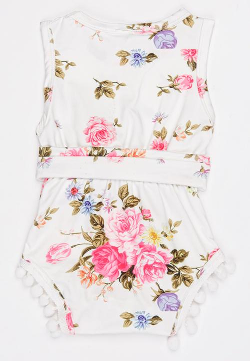 Pop Candy - Floral Romper Set Multi-colour