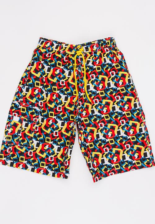 Twin Clothing - Boys Printed Shorts Multi-colour