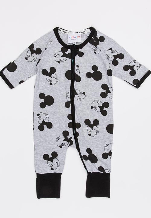 Pop Candy - Printed Full bodysuit Black and White