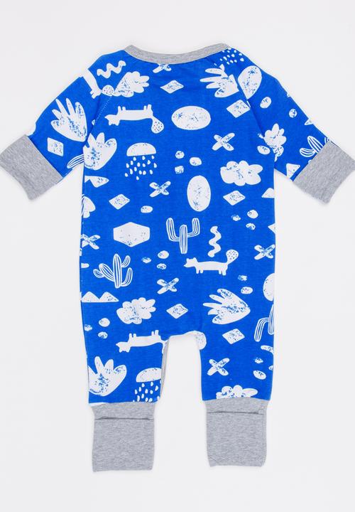 Pop Candy - Printed Full bodysuit Blue