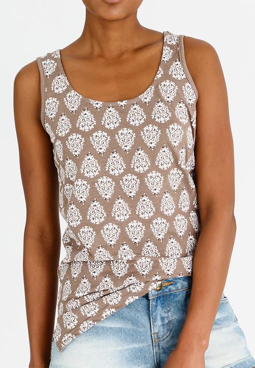 JEEP - All Over Printed Vest Stone/Beige