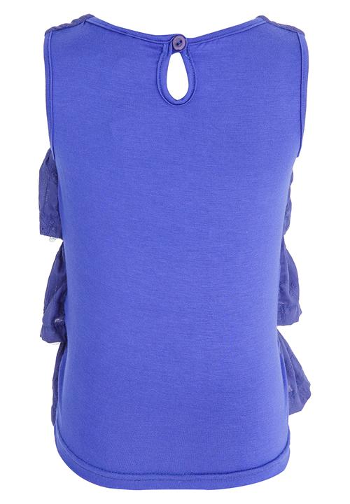 See-Saw - Anglasie Frill top Navy