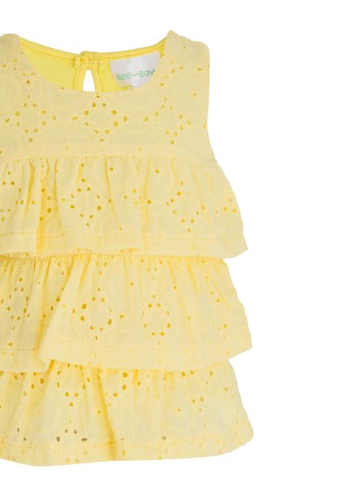 See-Saw - Anglasie Frill top Yellow