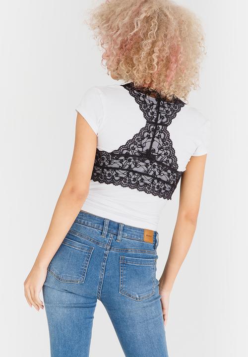 c(inch) - Lace Bralette Black