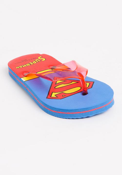 Character Fashion - Superman Flip Flops Multi-colour