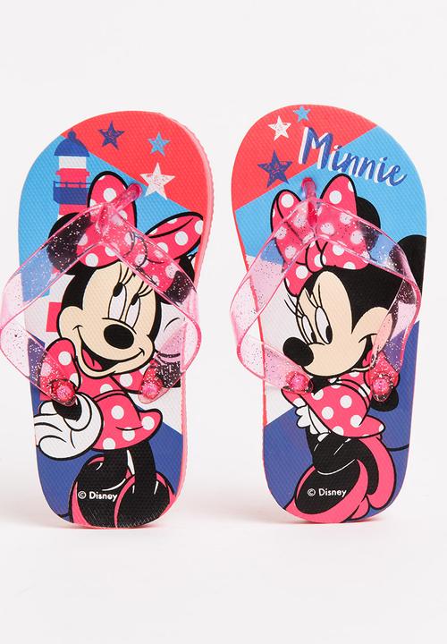 Character Fashion - Minnie Mouse Flip Flop Multi-colour