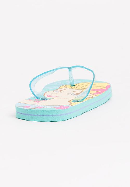 Character Fashion - Frozen  Flip Flops Aqua
